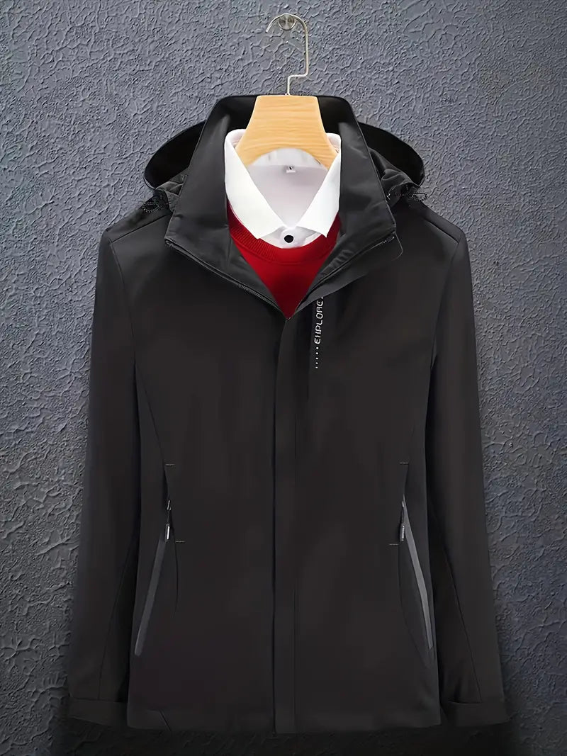 Elise | Dame Varm Vinterjakke med Hætte til Udendørsbrug