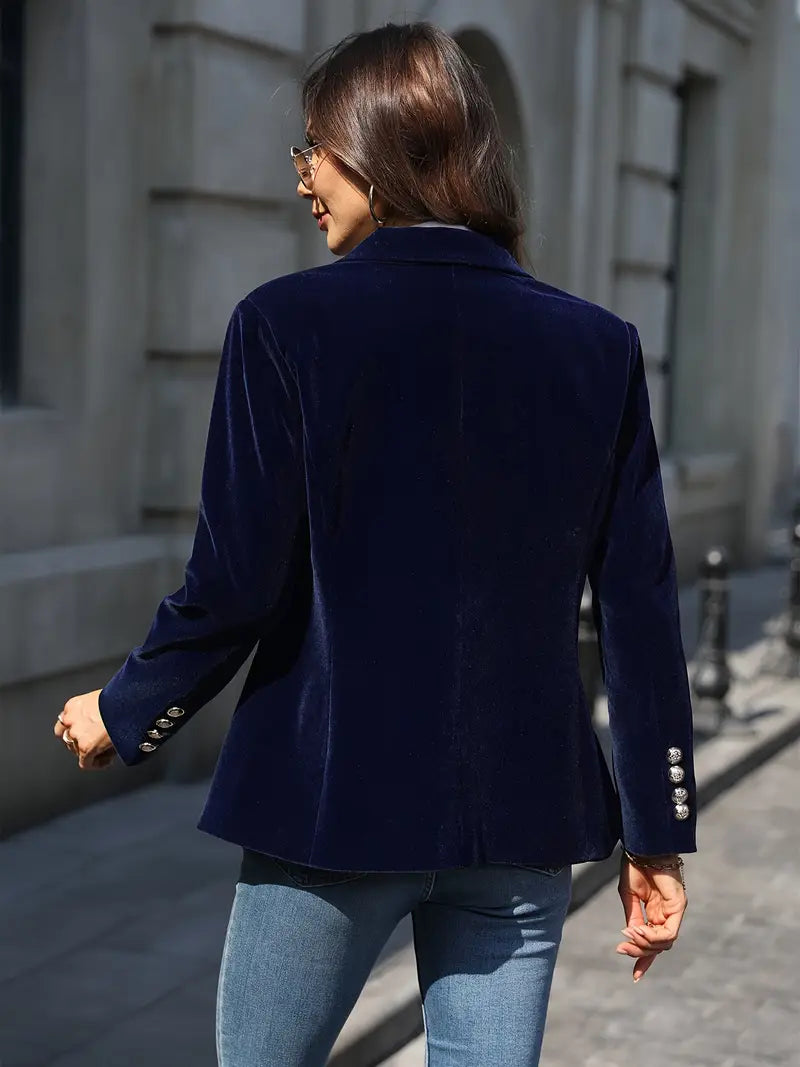 Astrid | Elegant Blazer i Blød Velour