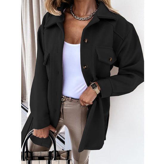 Malene | Kvinders Vinter Oversized Skjorte Jakke