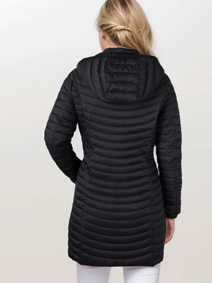 Lizette | Vinter Kvinders Dynejakke med Hætte og Lynlås