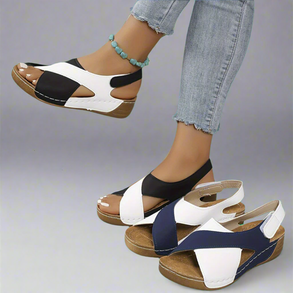 "Hildegard | Premium Komfort Ortopædiske Sandaler" can be rewritten as "Hildegard | Eksklusive Komfortable Ortopædiske Sandaler".