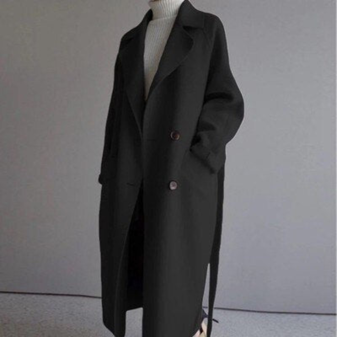 Novalie | Dame Elegant Dobbeltradet Trenchcoat
