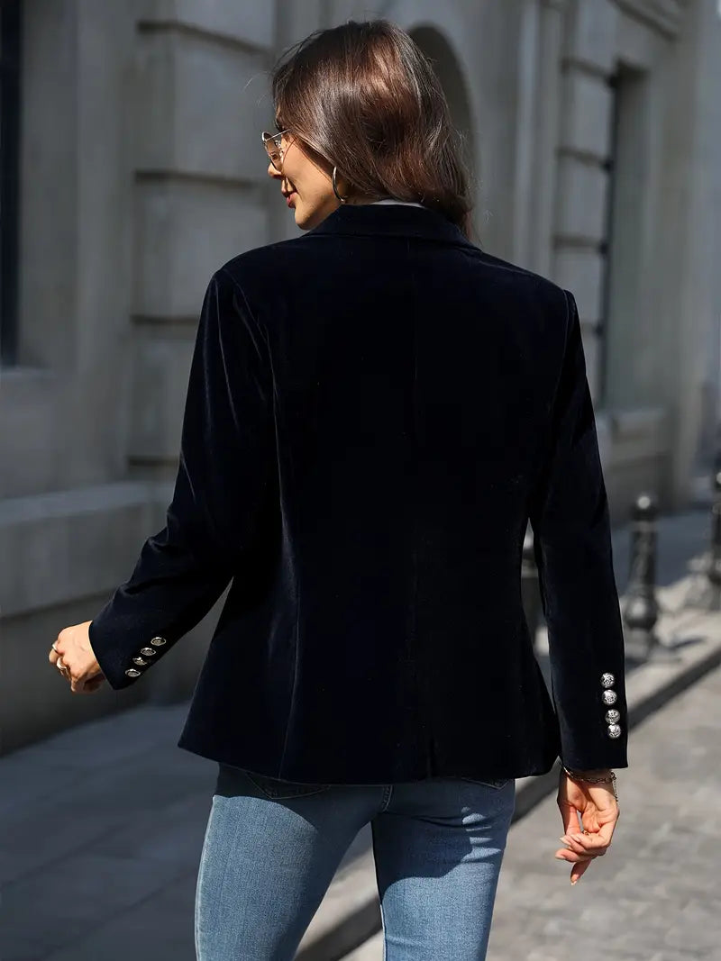 Astrid | Elegant Blazer i Blød Velour