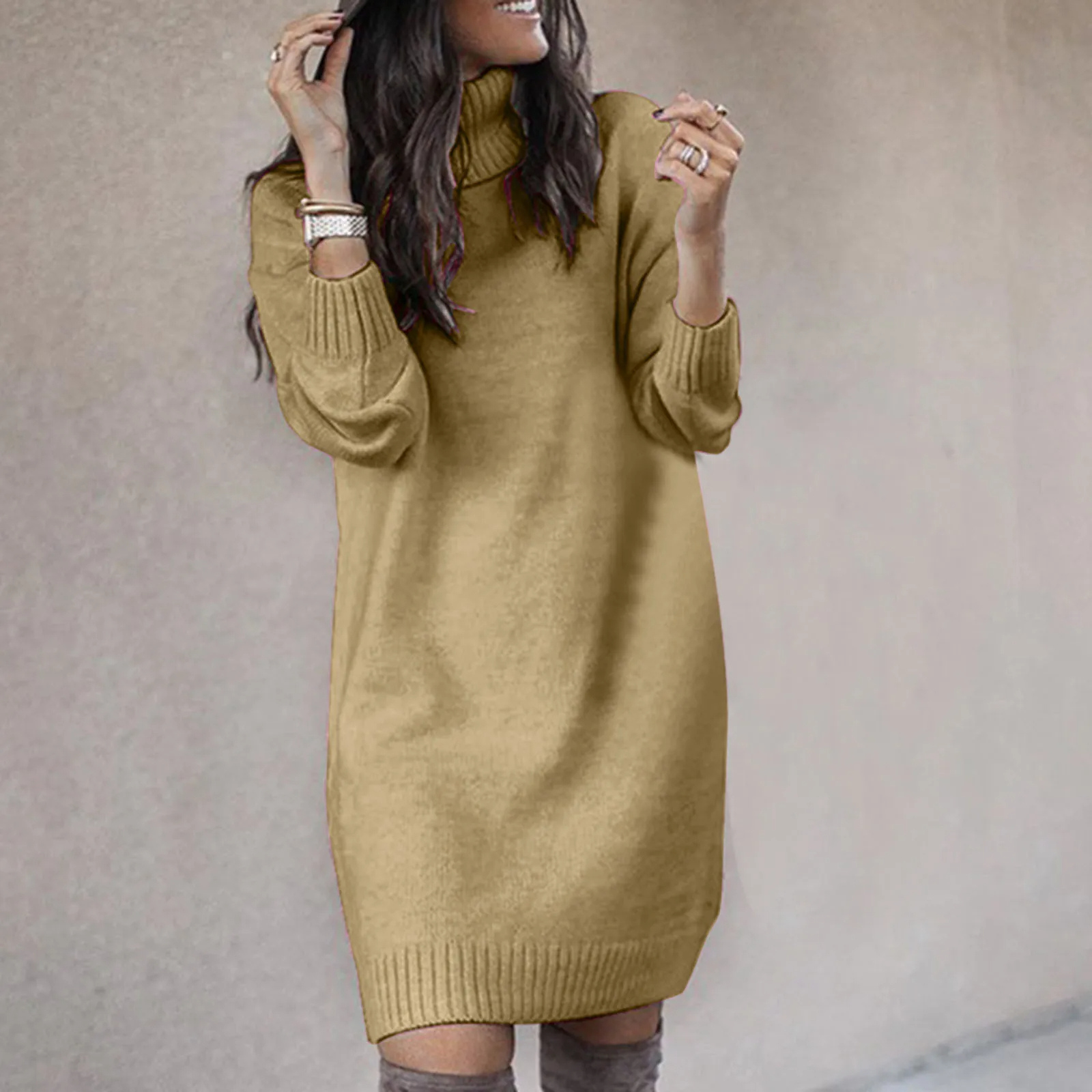 Hanne | Kvinders Vinter Turtleneck Kjole
