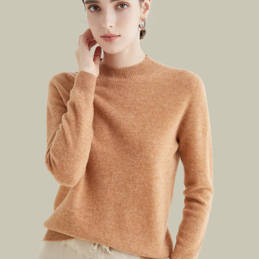 Rosanne | Kvinders Klassisk Vinter Sweater med Mockneck
