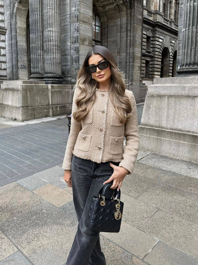 Claudine | Dame Elegant Vinter Tweed Jakke