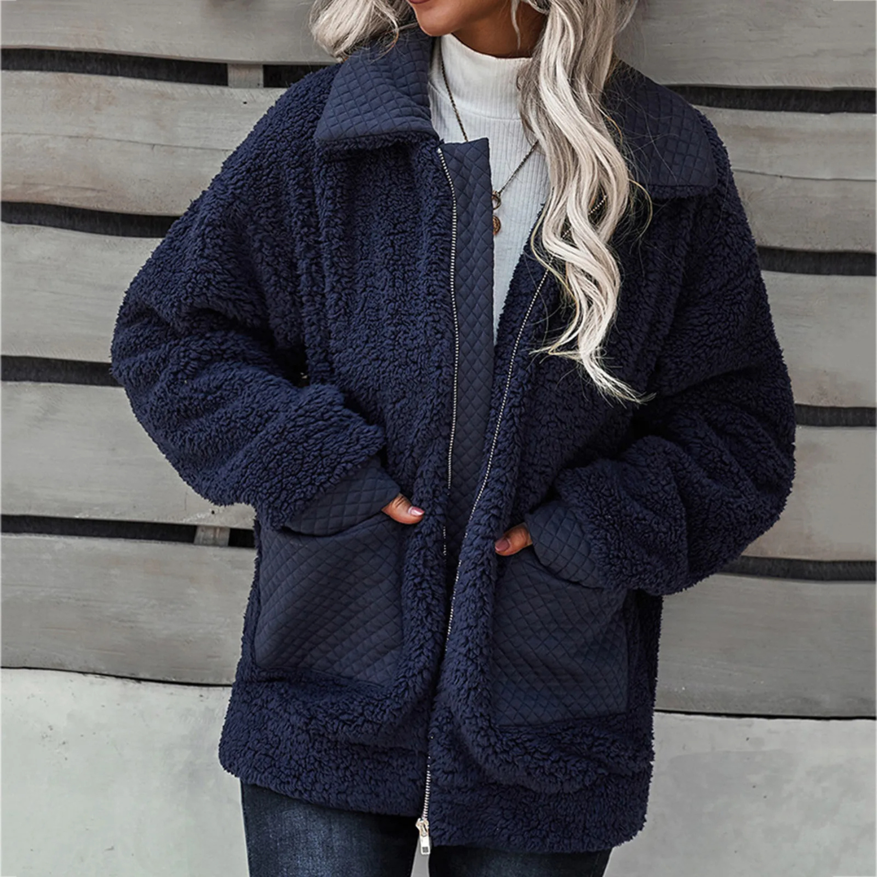 Lissy | Dame Løs Fleecejakke med Lynlås