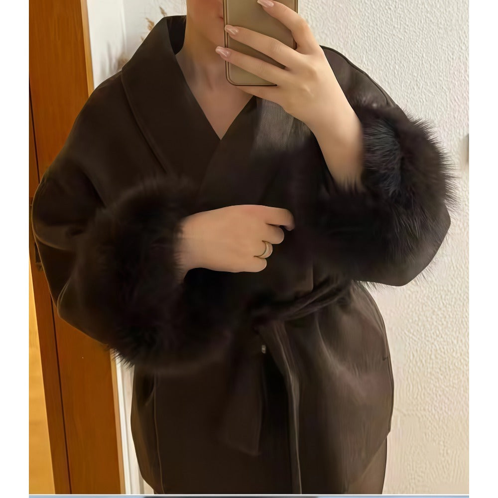 Blanka | Kvinders Hyggelig Langærmet Frakke med Bælte