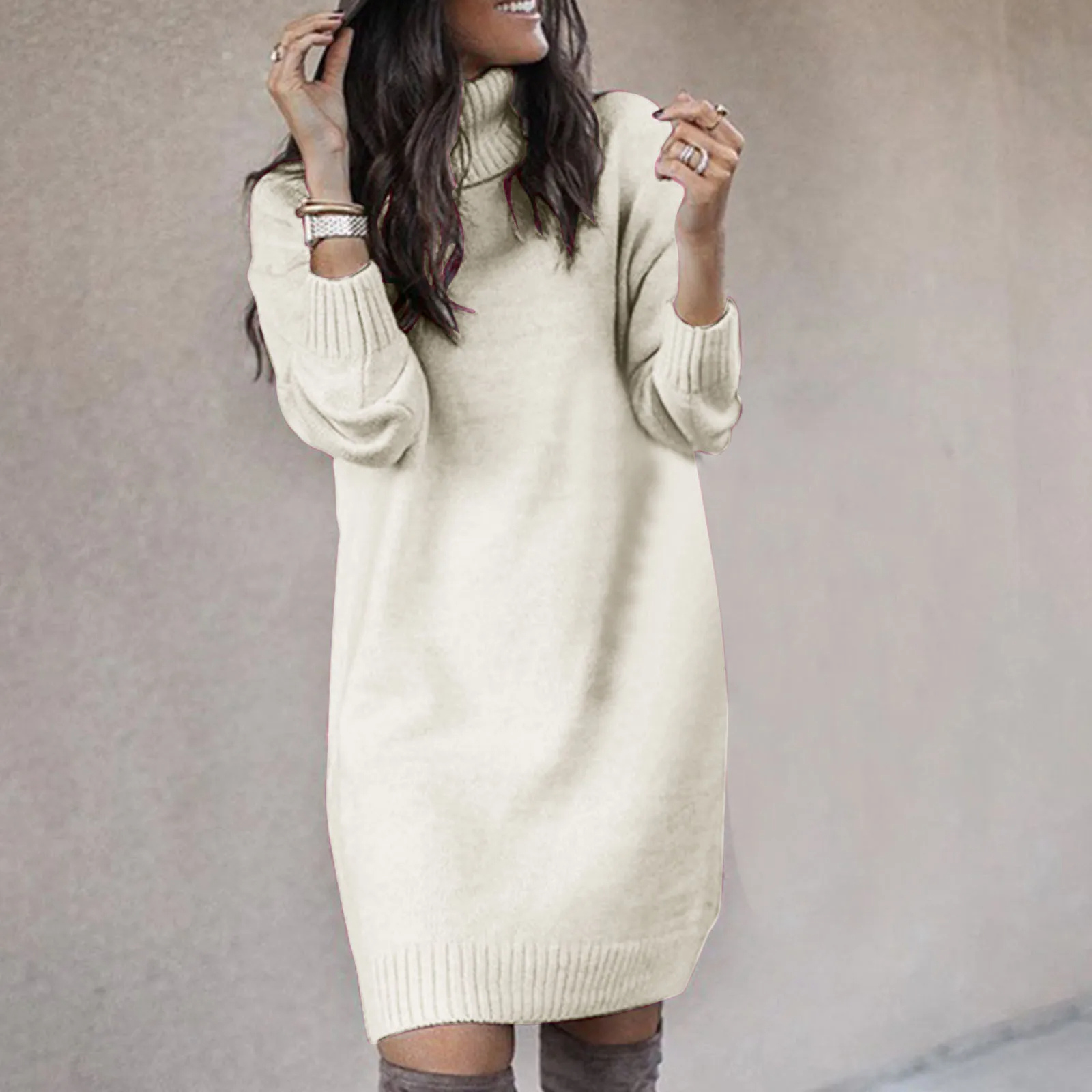 Hanne | Kvinders Vinter Turtleneck Kjole