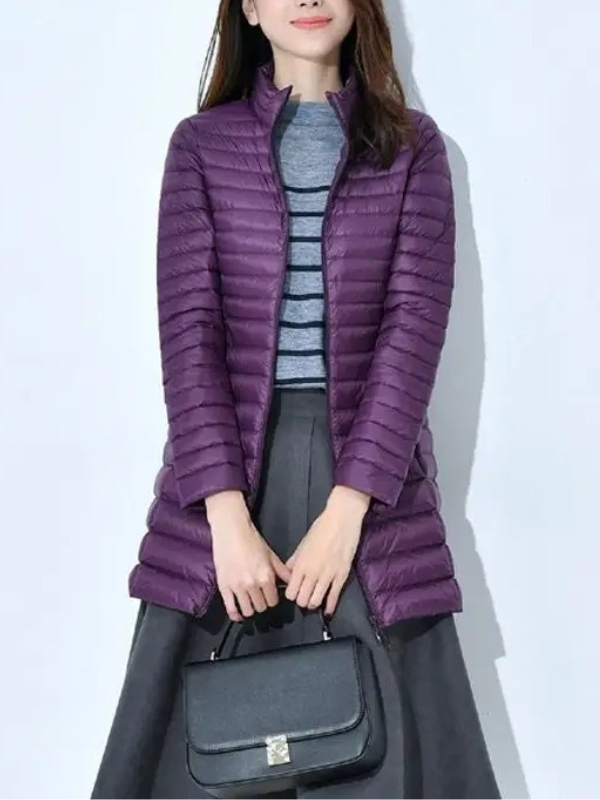 Shirin | Vinter Kvinders Dynejakke med Høj Krave