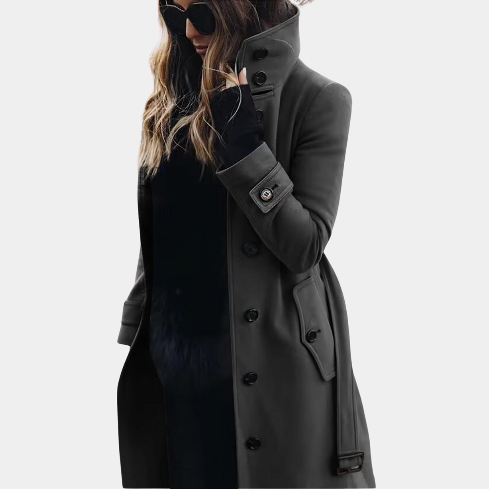 Silla | Dame Vinter Trenchcoat med Høj Krave