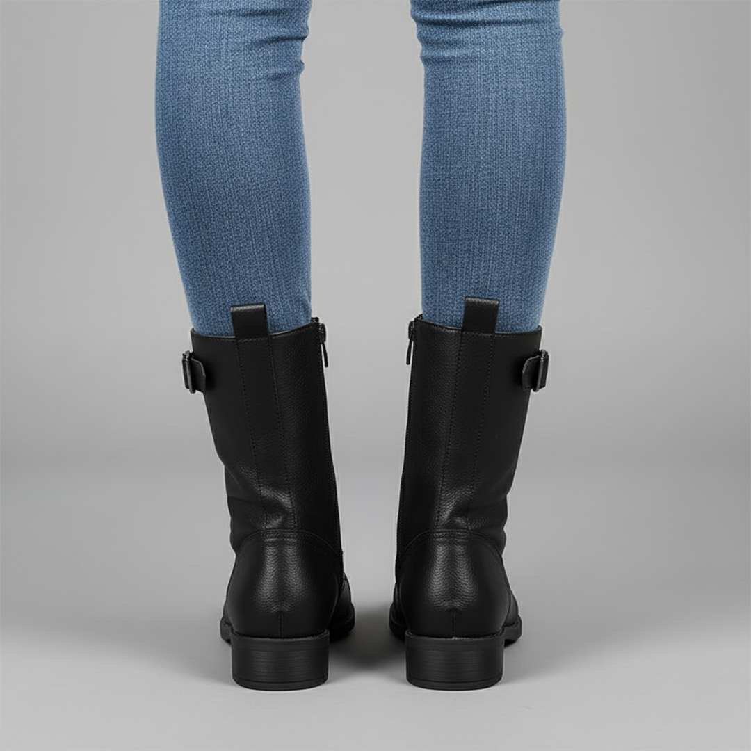 Monika | Kvinders ankelstøvler med sidelynlås og komfortabel pasform