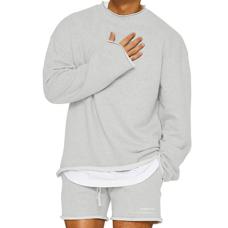 Frederik | Herre Casual Sweatshirt med Oversized Rund Hals