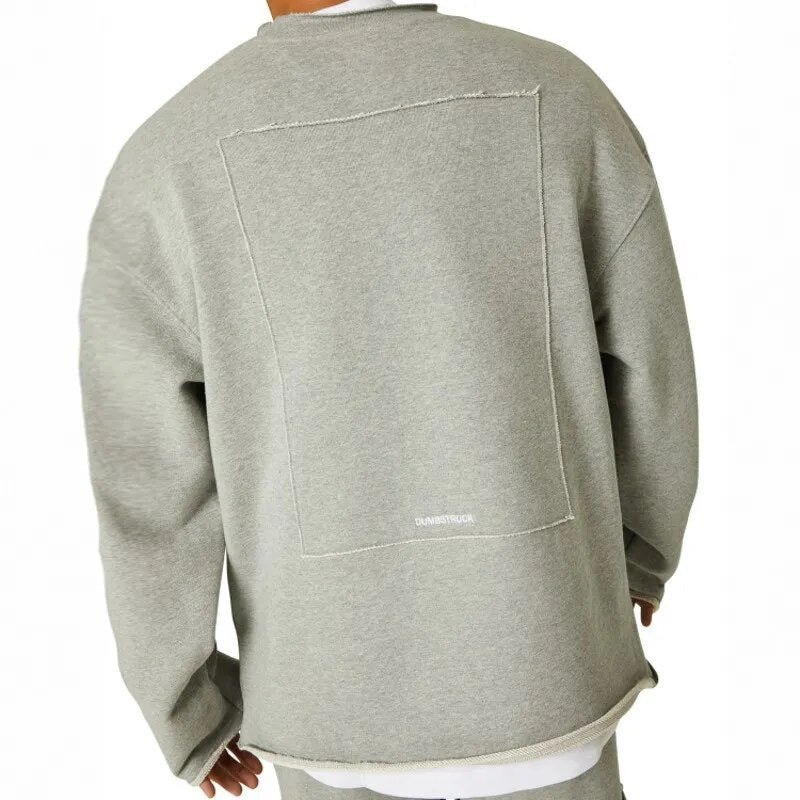 Frederik | Herre Casual Sweatshirt med Oversized Rund Hals