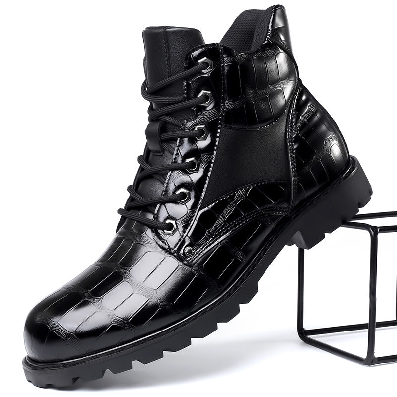 Rendell Crocodile Leather Boots