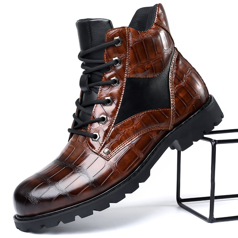 Rendell Crocodile Leather Boots