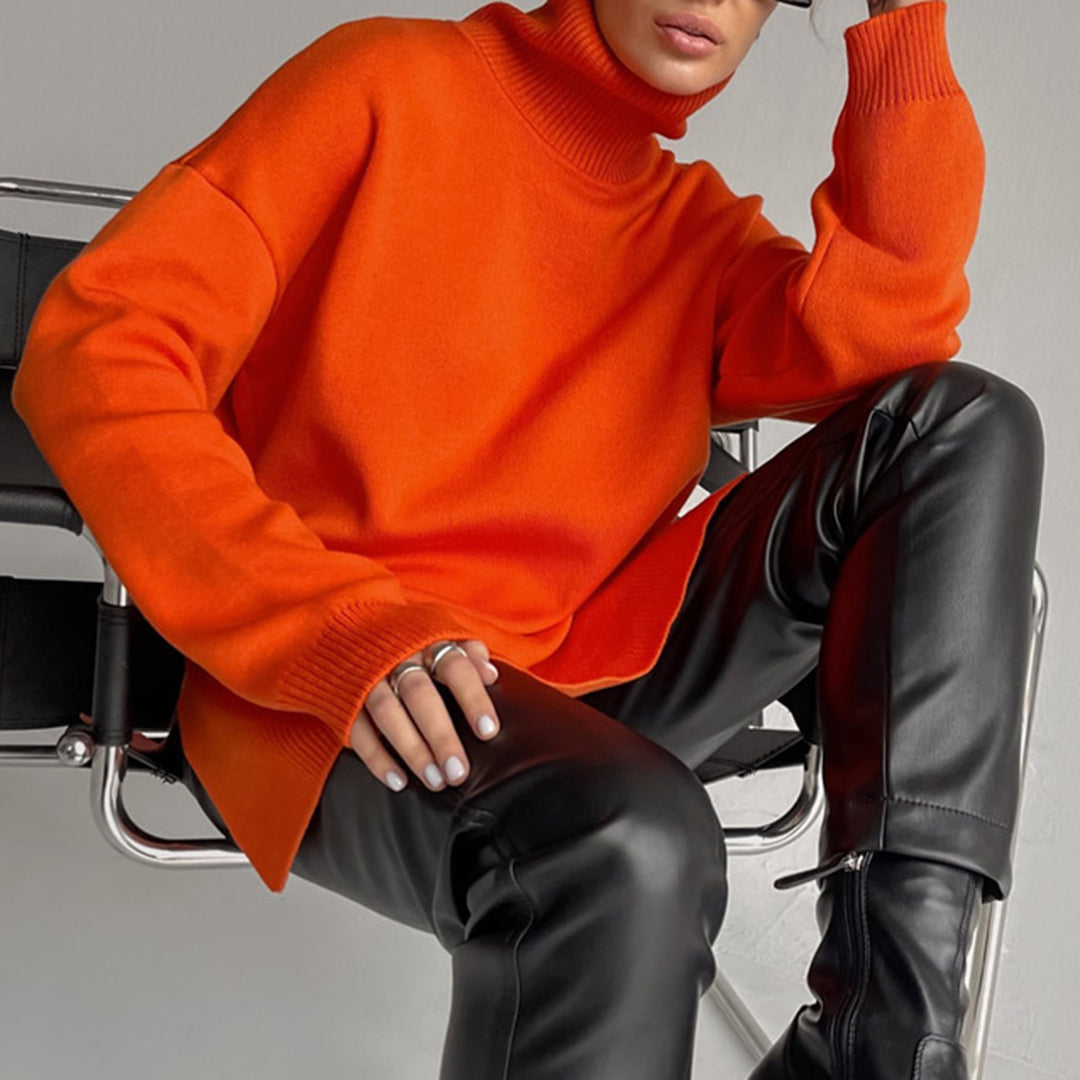 Gunilla | Hyggelig Løs Skåret Pullover Dame