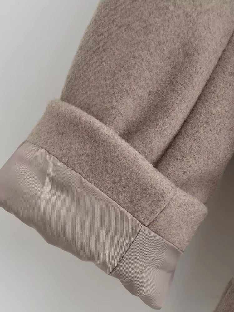 Victoria | Dobbeltradet Uldblandet Frakke Dame