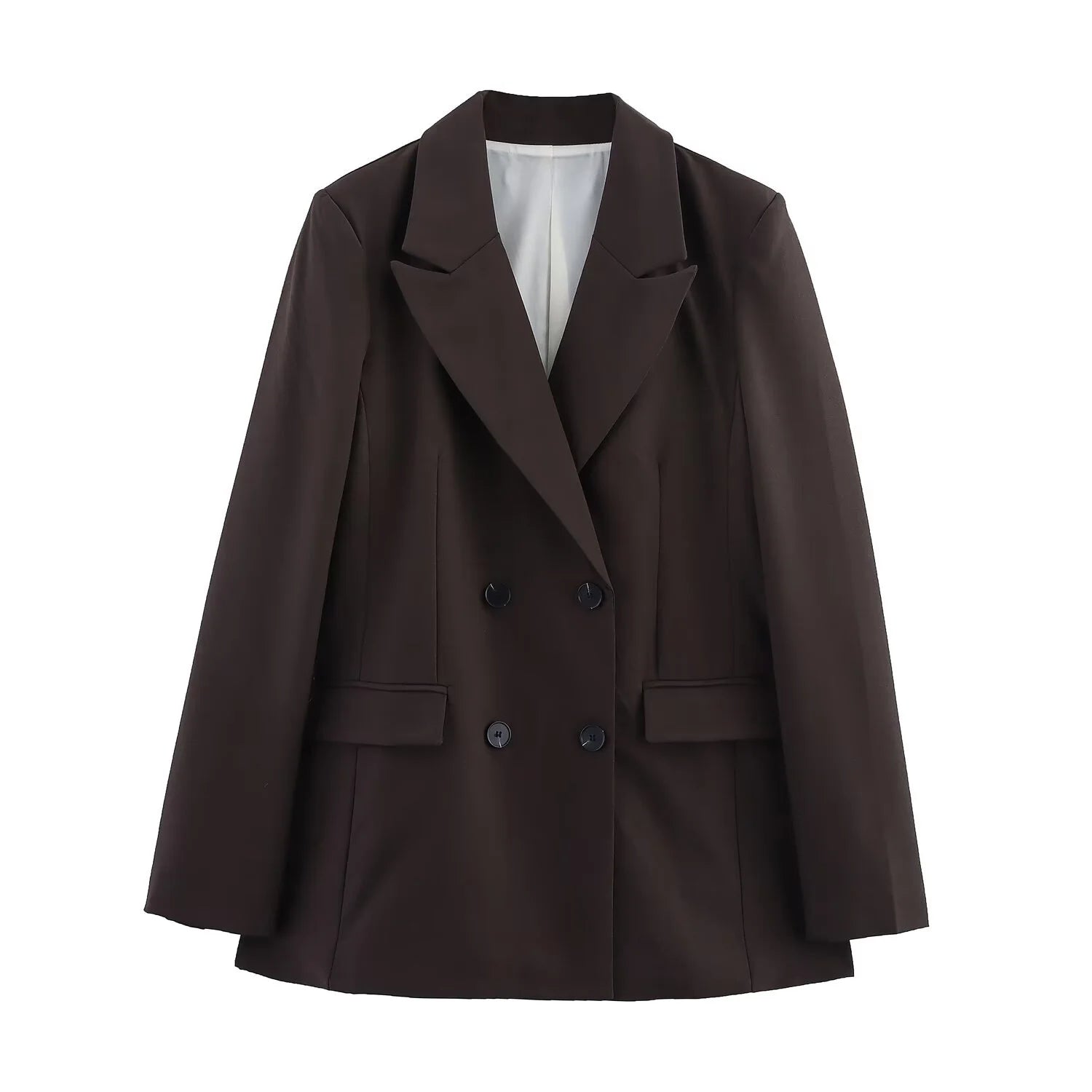 Juliane | Elegant Formelt Sæt med Skræddersyet Lang Blazer til Dame