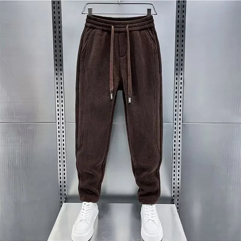 Stylish Ribbed Trousers