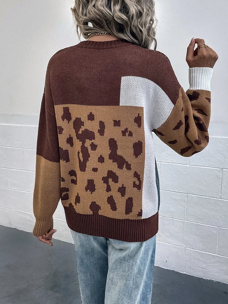 Koldvind | Patchwork Leopard Vintage Sweatshirt