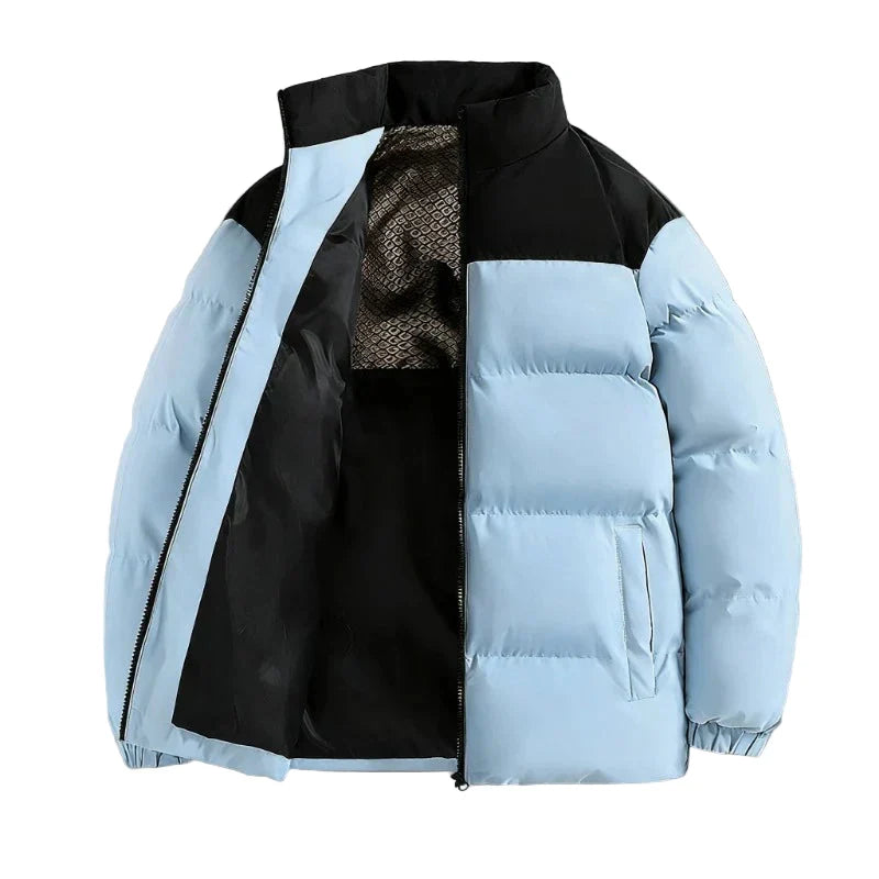 Albert | Herre Vinterjakke med Farveblok og Vattering