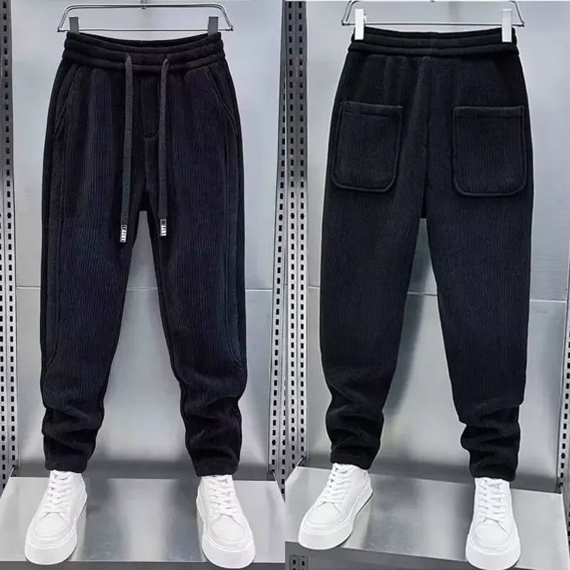 Stylish Ribbed Trousers