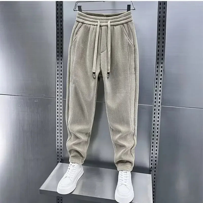 Stylish Ribbed Trousers
