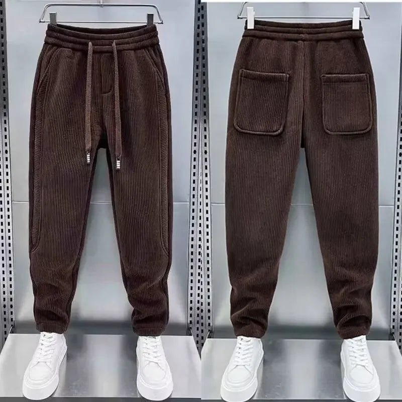 Stylish Ribbed Trousers
