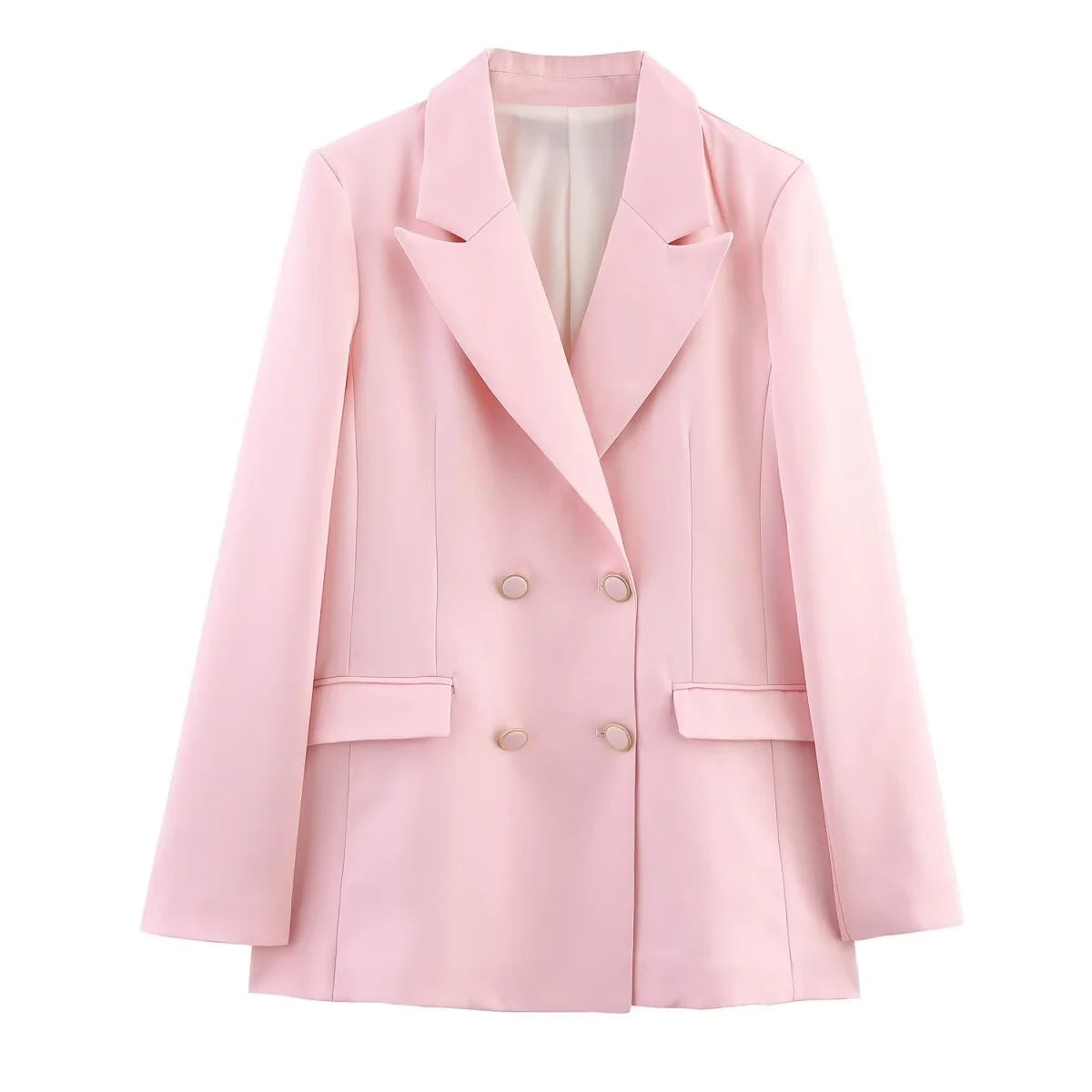 Juliane | Elegant Formelt Sæt med Skræddersyet Lang Blazer til Dame