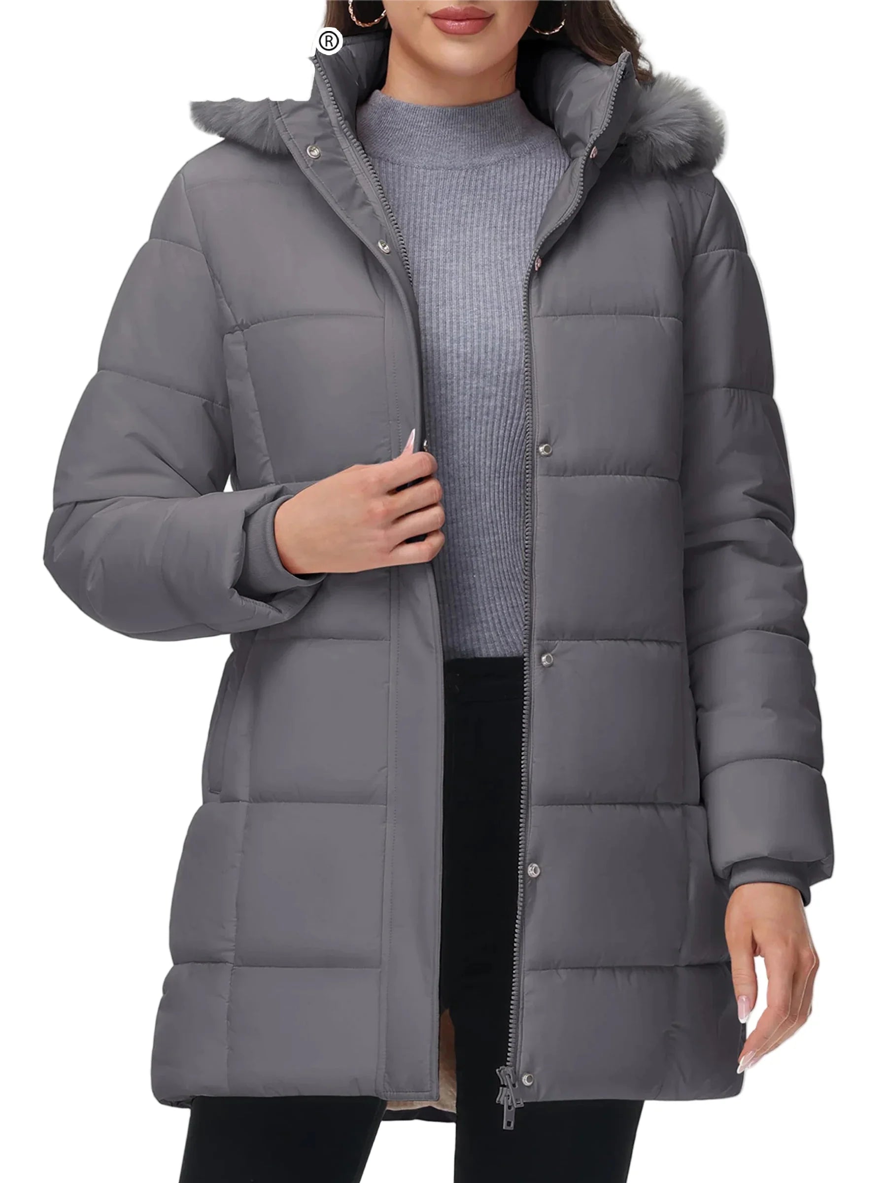 Alma | Women’s Long Hooded Winter Coat