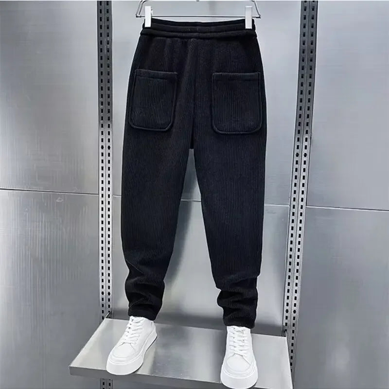 Stylish Ribbed Trousers