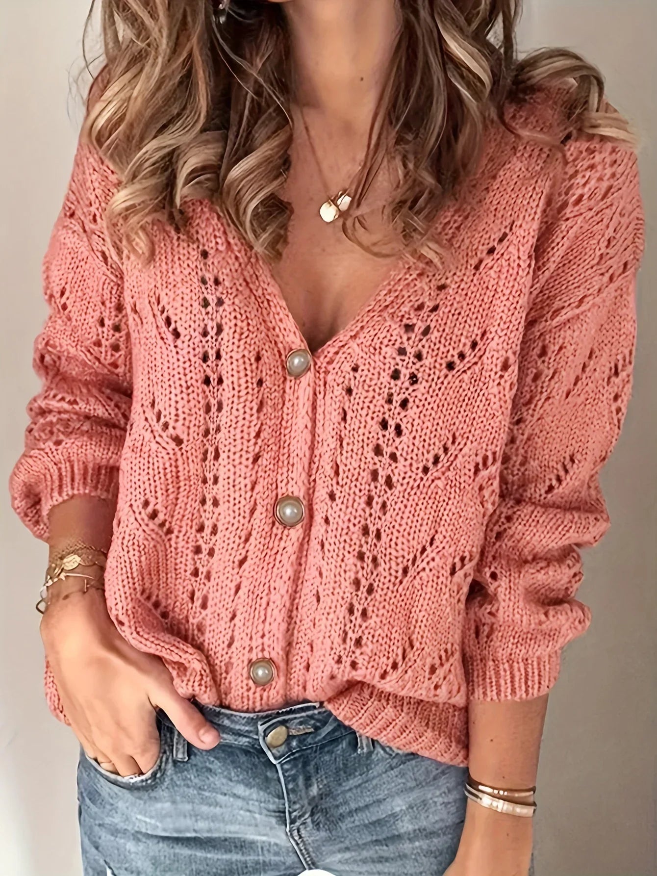 Frygtløs | Knappet Strikket Cardigan