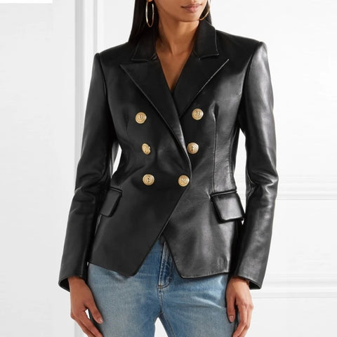 Tabea | Dame Vinter Dobbeltbrystet Blazer Jakke