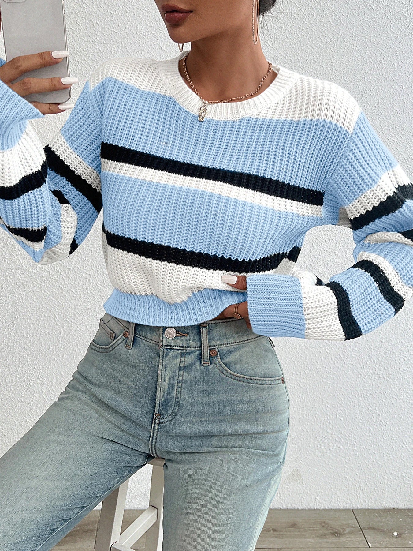 Lund | Strikket trøje med Drop-Shoulder