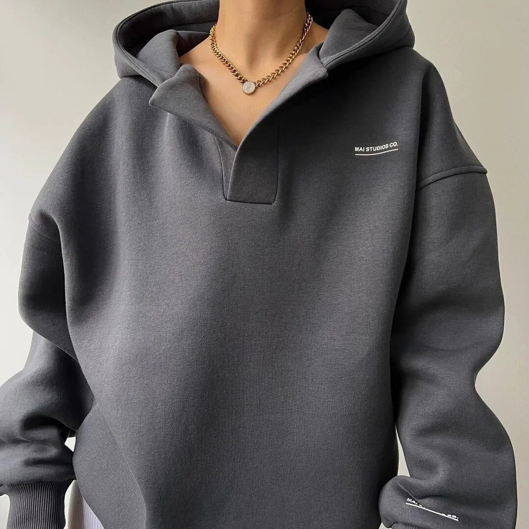 Benedikte | Dame Chic Oversized Hoodie til Hverdagsbrug