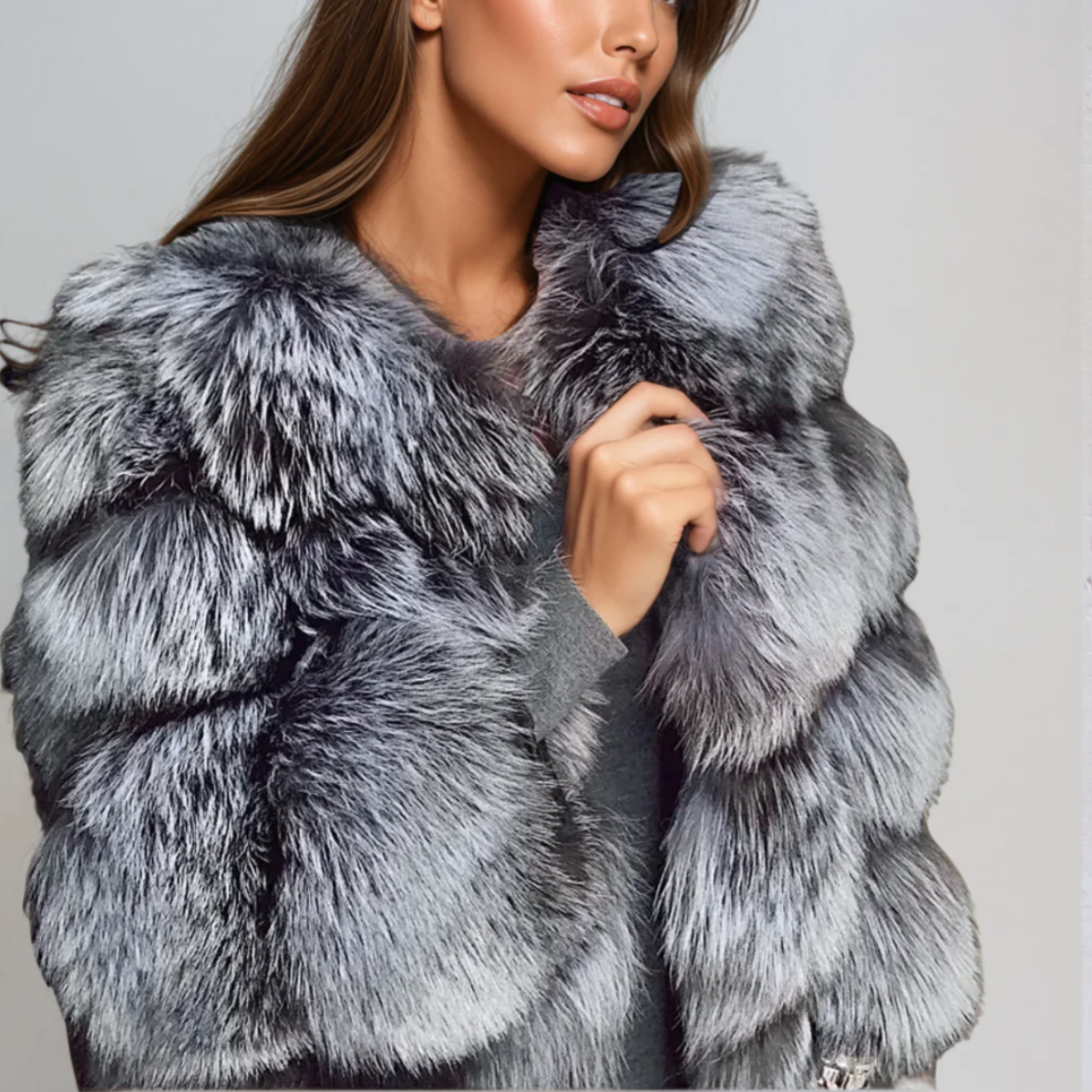 DACY | Stilfuld Faux Pelzmantel