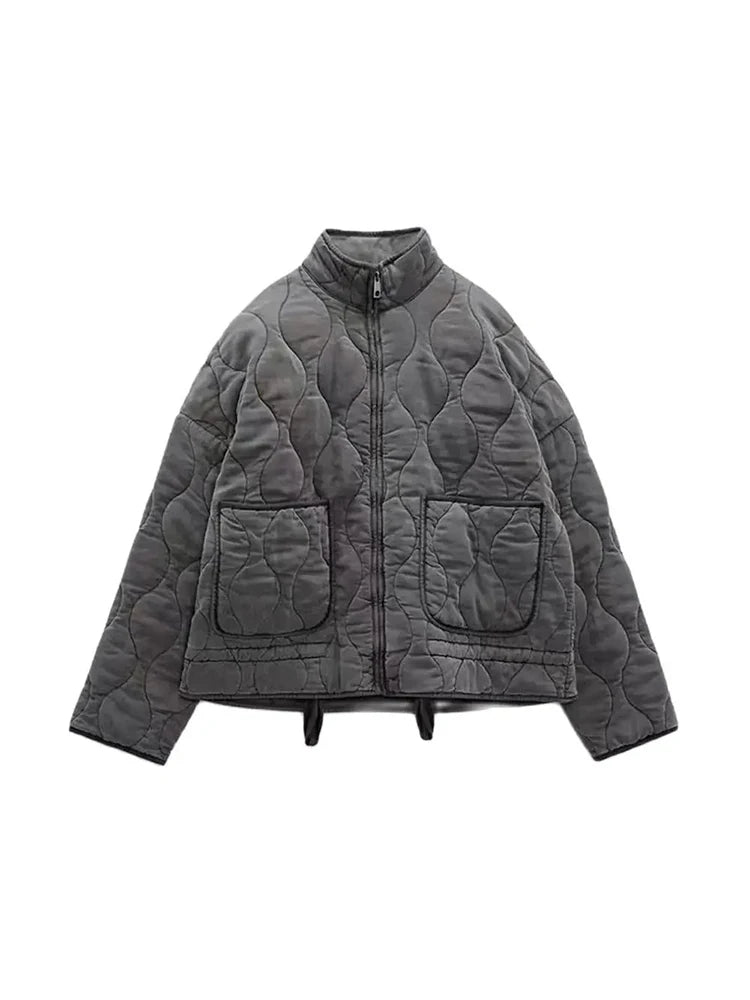 Una | Dame Casual Vinter Quiltet Jakke
