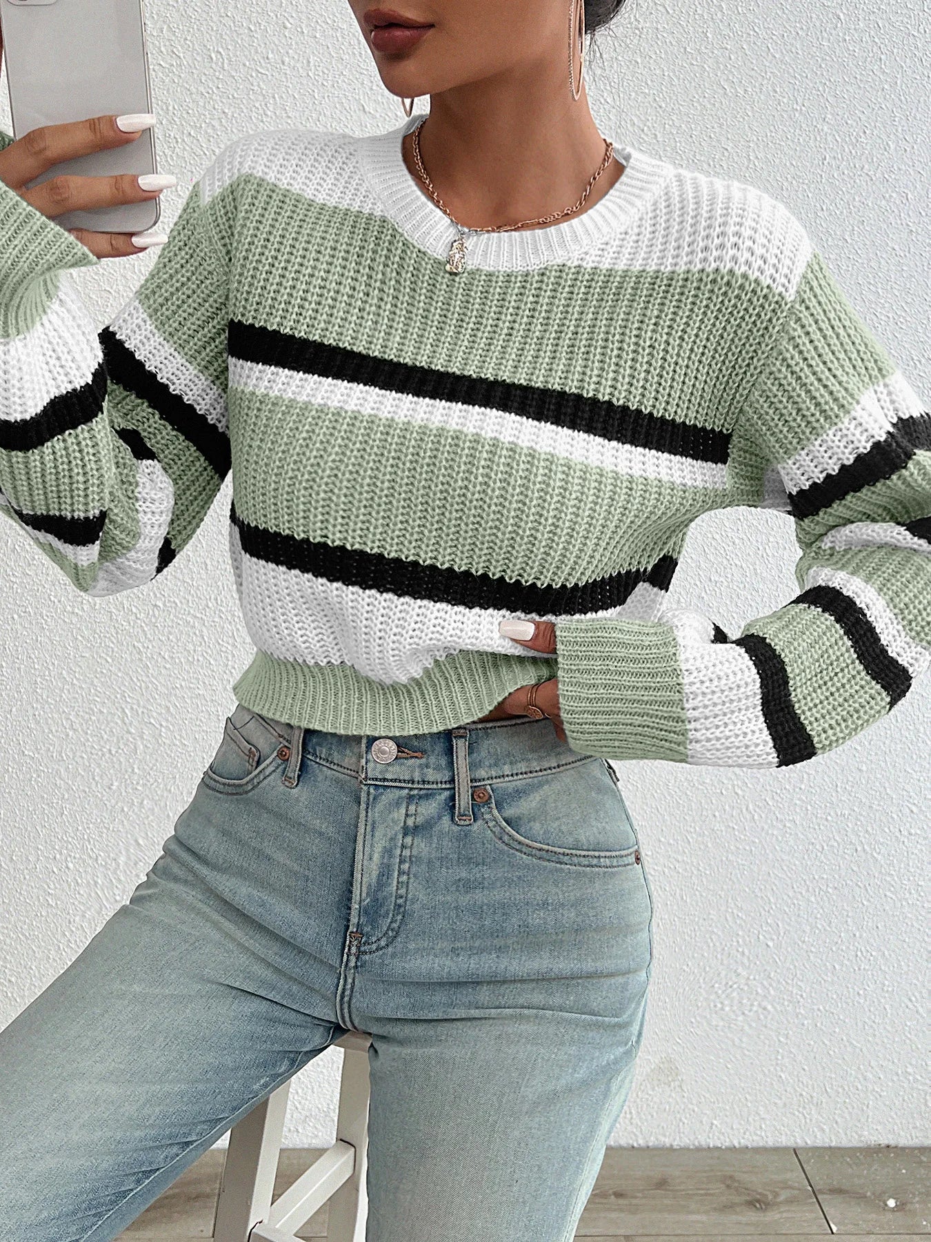 Lund | Strikket trøje med Drop-Shoulder