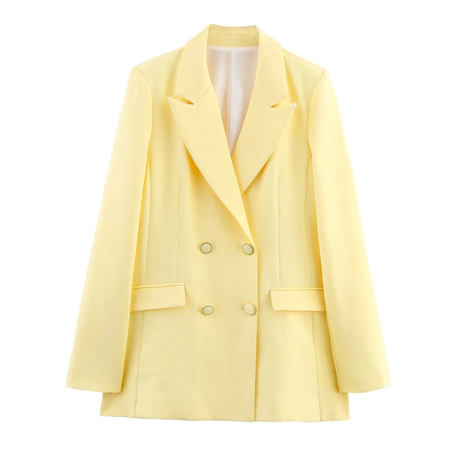Juliane | Elegant Formelt Sæt med Skræddersyet Lang Blazer til Dame
