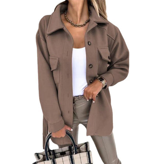 Malene | Kvinders Vinter Oversized Skjorte Jakke