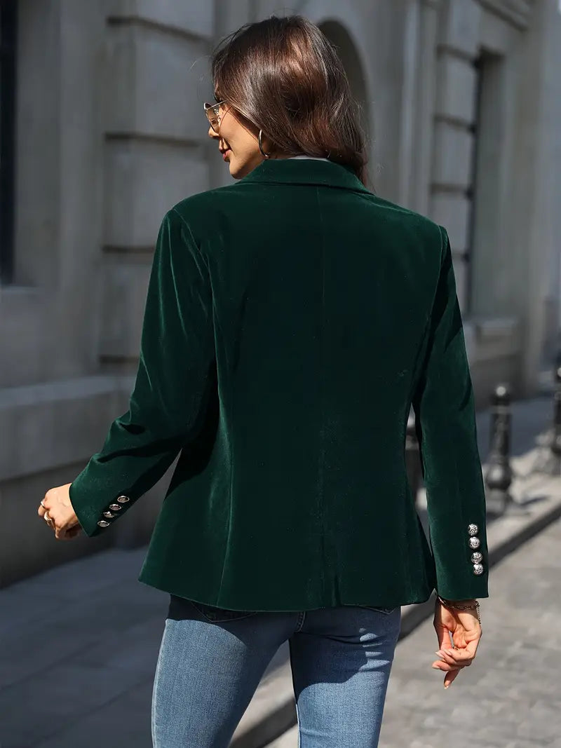 Astrid | Elegant Blazer i Blød Velour