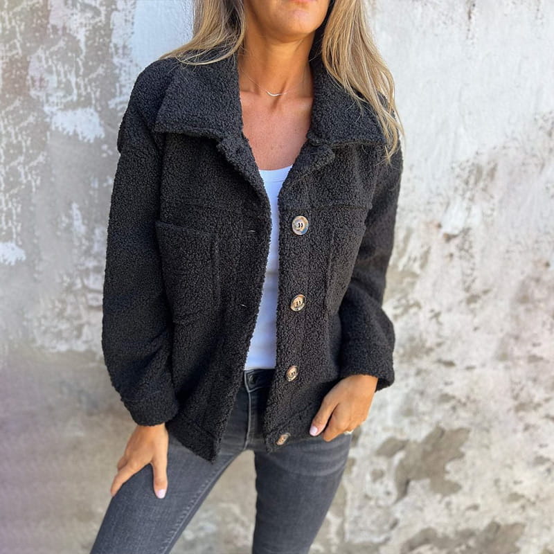Louise | Dame Casual Vinter Sherpa Jakke
