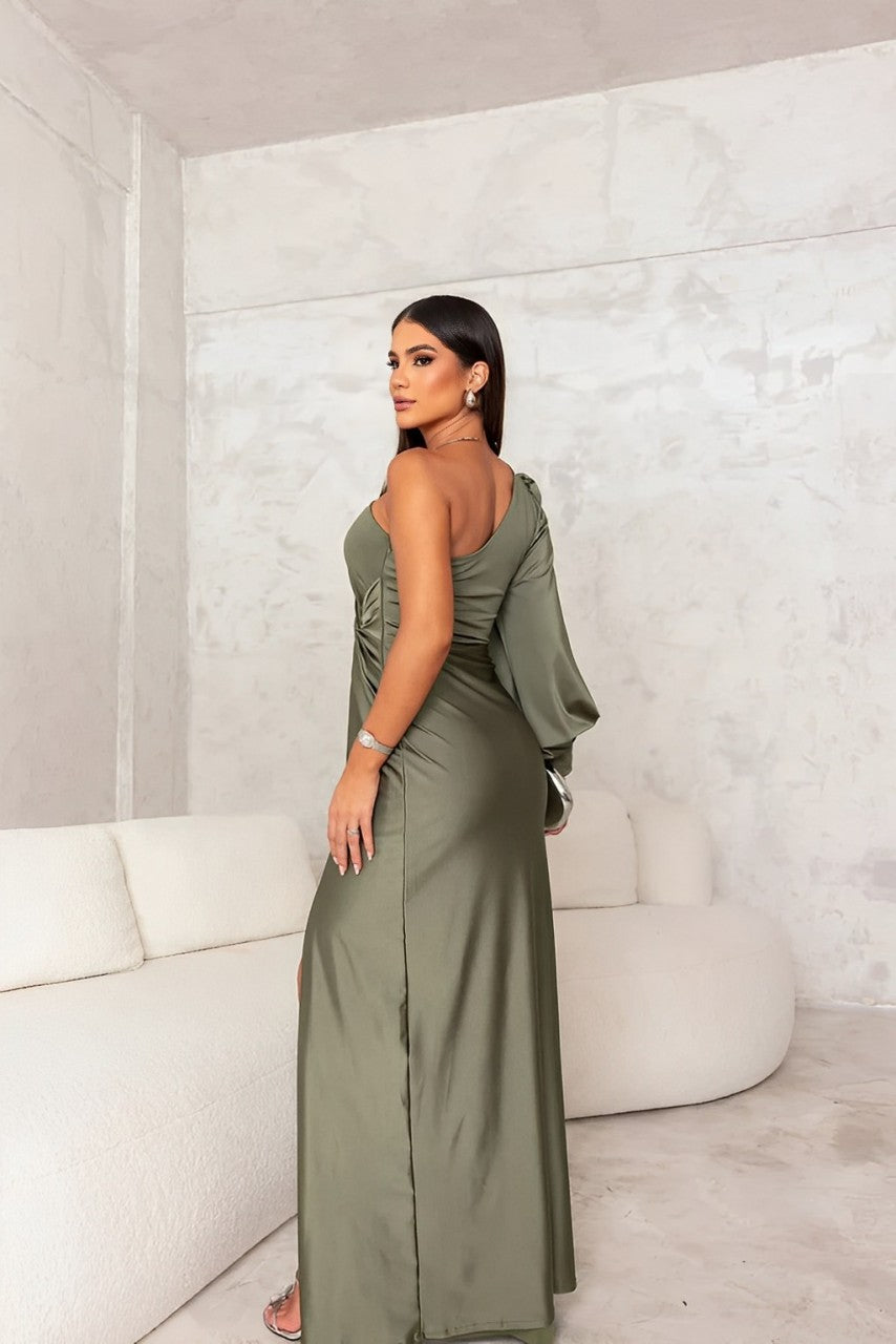 YOLINA – ELEGANT ONE-SHOULDER KJOLE
