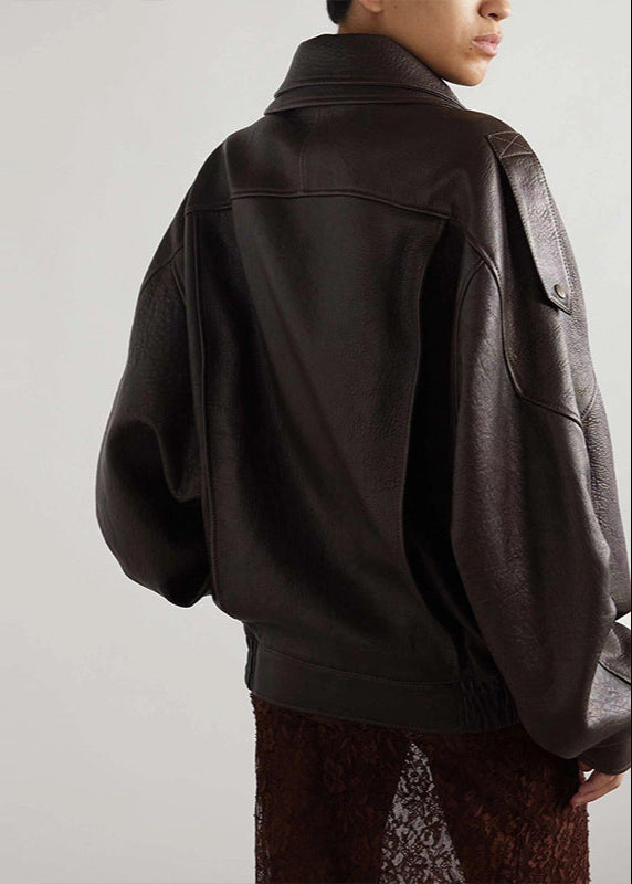 Serina | Kvinders Oversized Jakke med Bælte og Lynlås