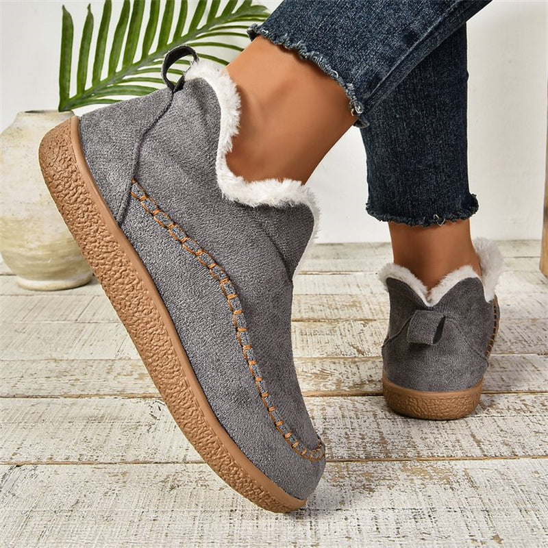 Silke | Kvinders Vinter Slip-On Støvler med Pels
