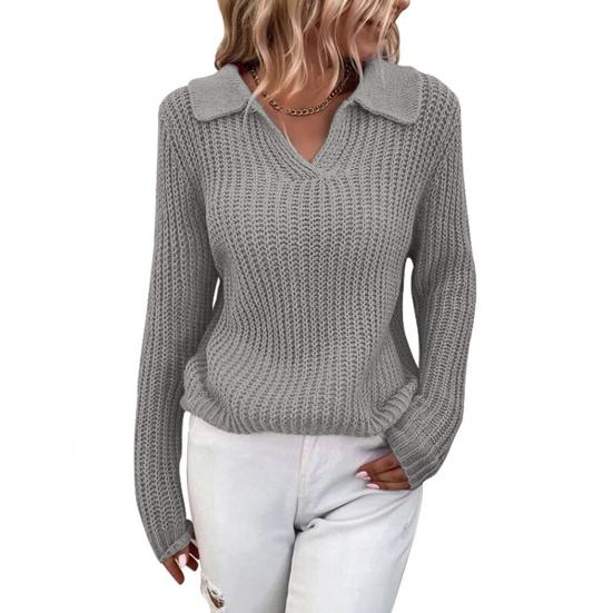 Cecilie | Damens Vinter V-Hals Sweater