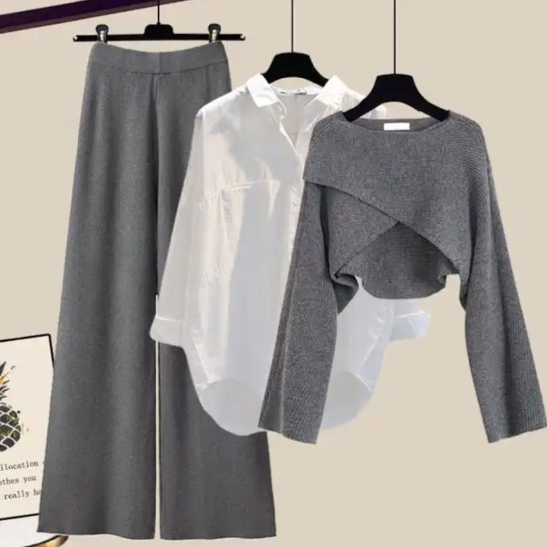 Kaja | Dame Vinter Kort Sweater & Buksesæt
