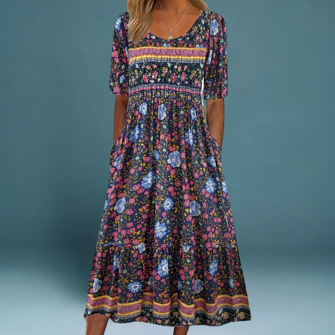 Solea – Boheme-inspireret sommerkjole med smukke prints