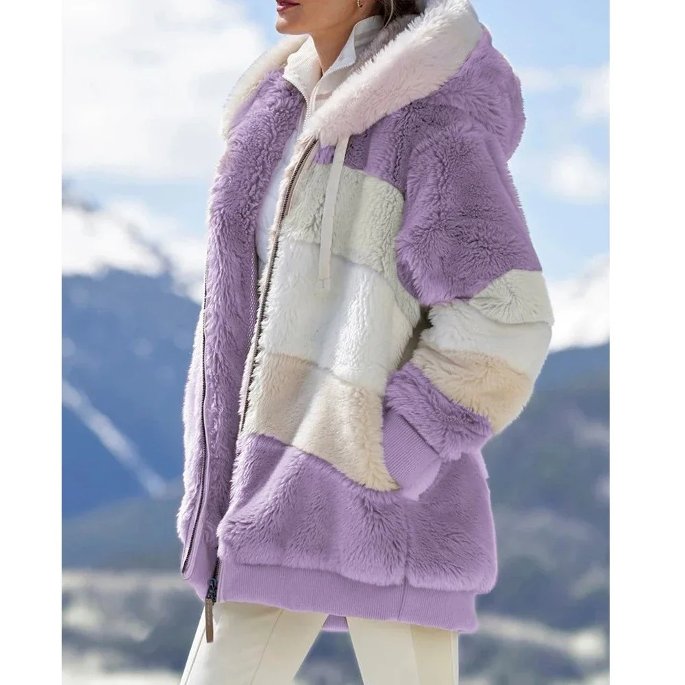 Margot | Kvinders Vinter Hoodie med Pels Jakke